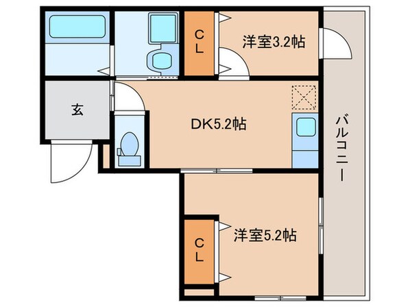 グロースコート恵我ノ荘の物件間取画像